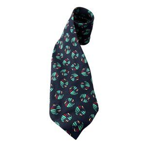 Gianni Versace Versus Mens Patterned 100% Silk Necktie Made In Italy